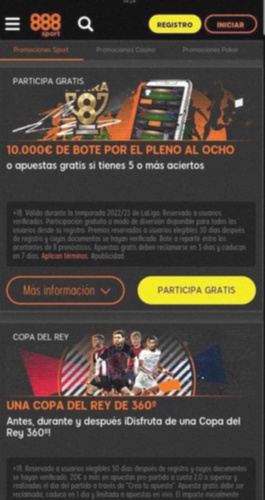 888 apuestas España ranking